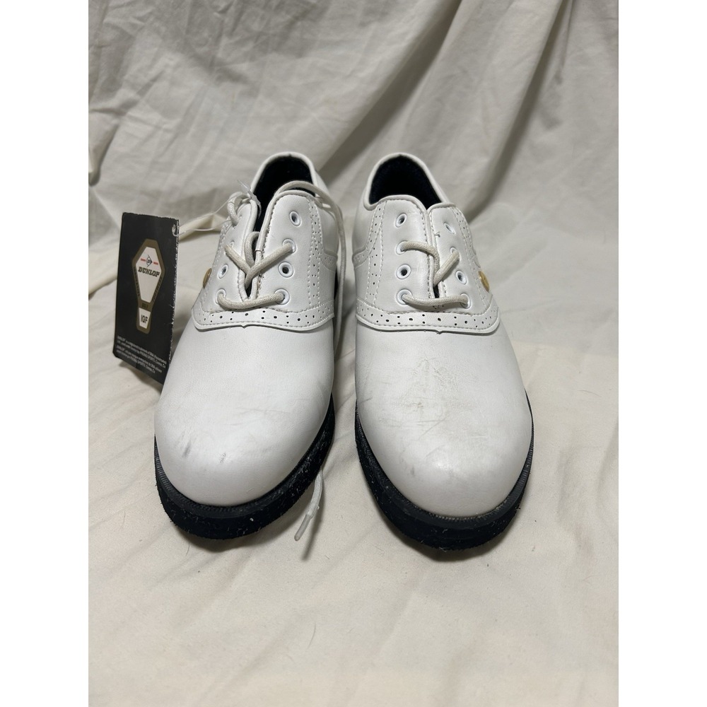 Dunlop‎ W2500C Women's Classic Saddle Golf Shoes White Spiked Size 9 US Masters